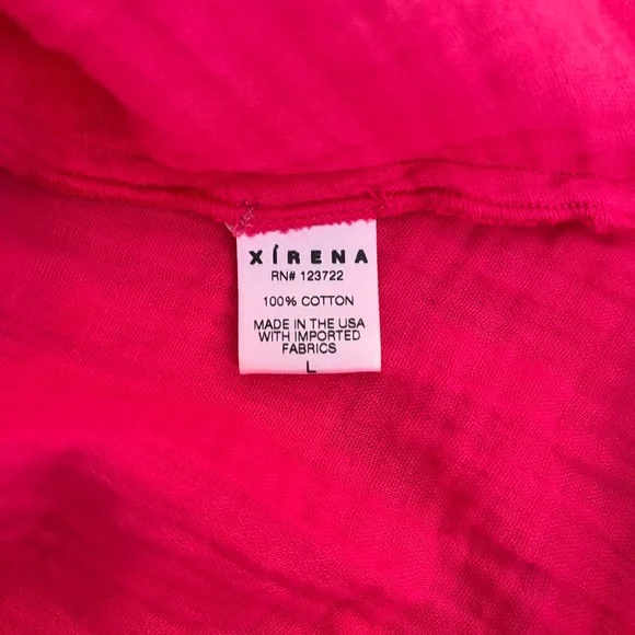 XiRENA Selene Cotton Gauze Midi Dress in Pink Raspberry - Picture 4 of 9